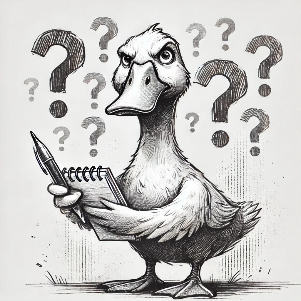 duck asking questions